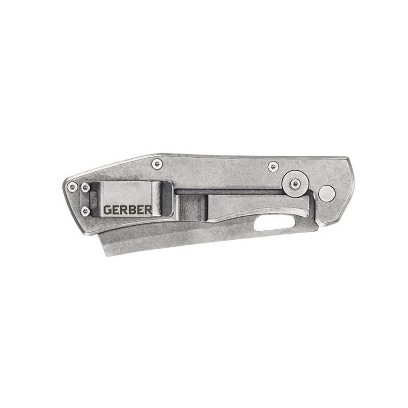Navaja táctica Gerber Flatiron folding cleaver 31-003686 con hoja de 9.7 cm y mango de G10 verde