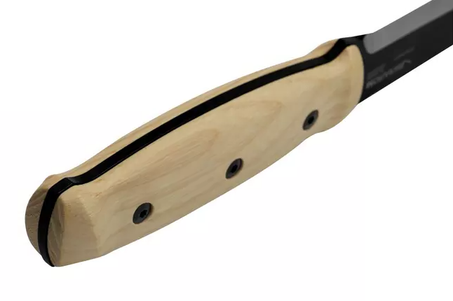 Cuchillo bushcraft Lok Blackblade Ash Wood S con madera de fresno y hoja de 10,9 cm. (14085)