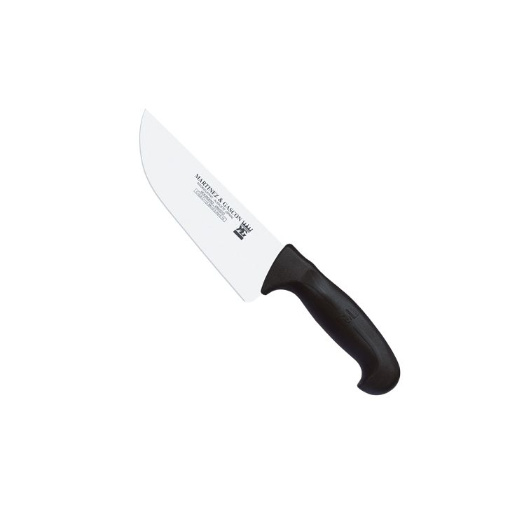 Cuchillo carnicero ancho con hoja de 18,5 cm y mango de polipropi...