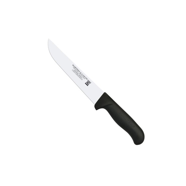 Cuchillo carnicero con hoja de 20 cm y mango de polipropileno neg...