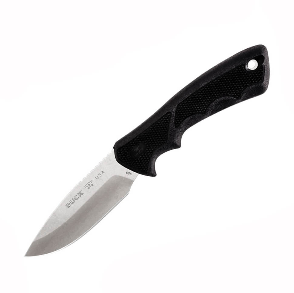 Buck Bucklite Max II Grand couteau de chasse avec manche en caout...