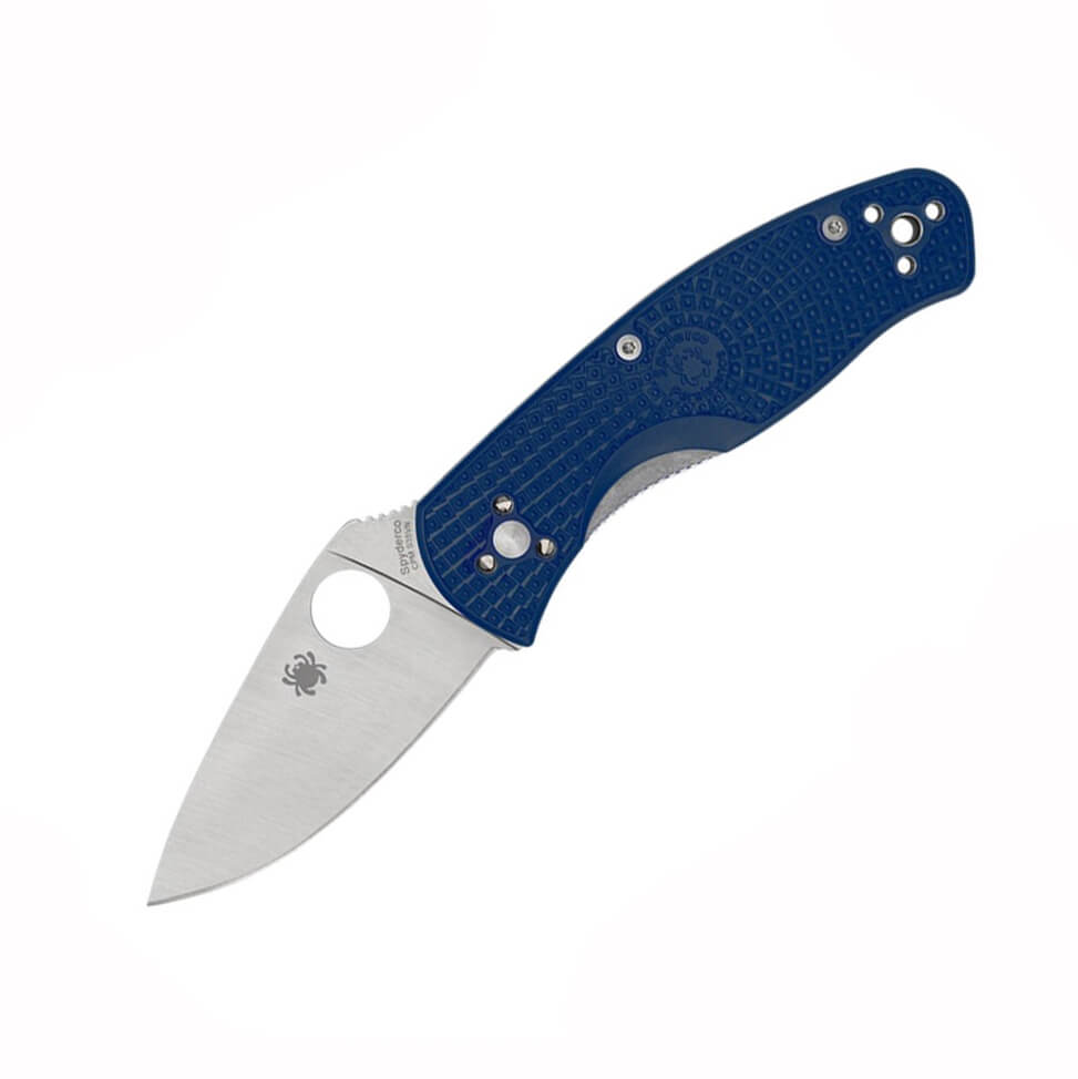 Couteau Spyderco Persistence FRN Blue et lame en acier CPM-S35VN ...
