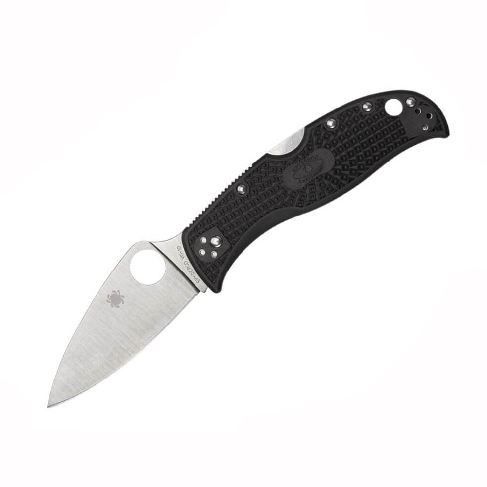 Couteau de poche Spyderco Leafjumper avec manche FRN noir et lame...