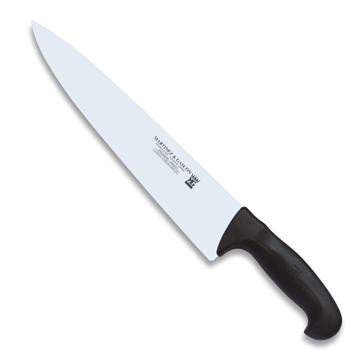 Cuchillo cocinero con hoja de 30 cm y mango de polipropileno negr...