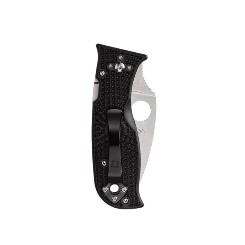 Navaja Spyderco Lil Temperance 3 con mango de FRN negro y y filo plano C69PBK3