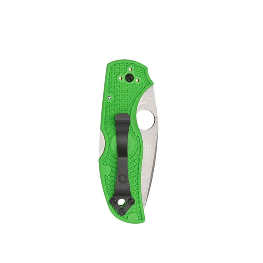 Navaja Spyderco Native 5 Salt con mango de FRN verde y hoja de acero LC200N con filo dentado C41SGR5
