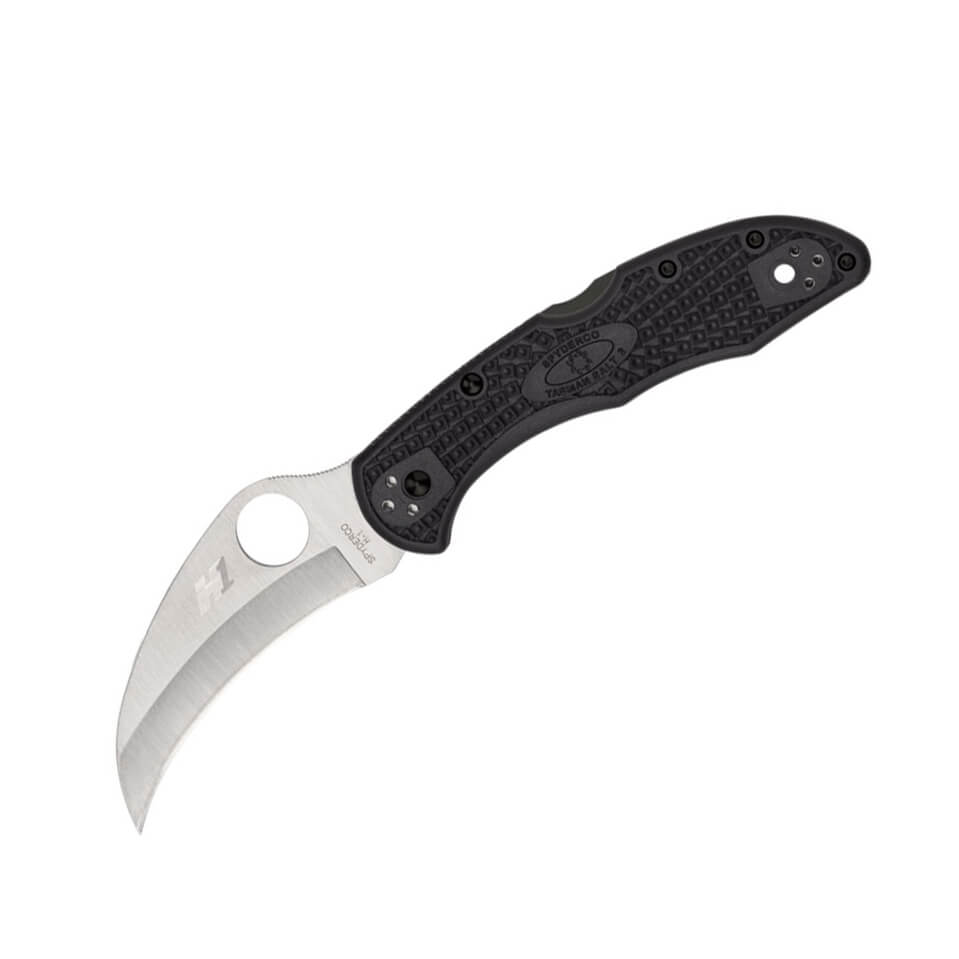 Couteau de poche Spyderco Tasman Salt 2 avec manche FRN noir et l...