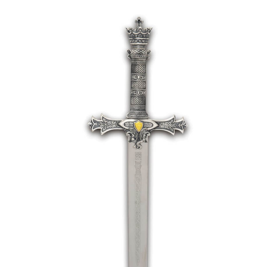 Espada Rey Arturo cadete con empuñadura en plata con grabados Marto 8647