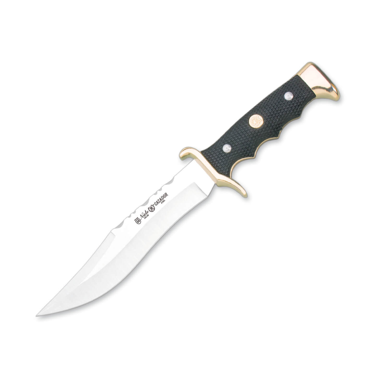 Cuchillo Nieto Bowie Gran Cazador con hoja de 18 cm y mango de AB...