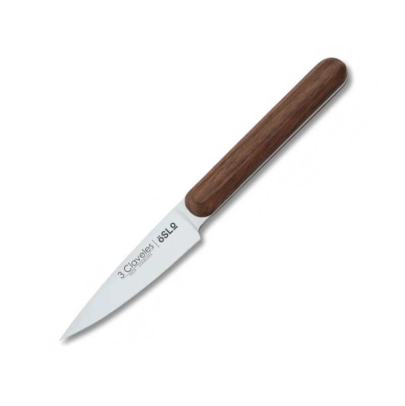 Cuchillo cocinero con mango de madera de nogal y hoja de 9 cm 3 C...