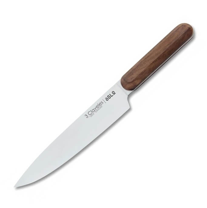 Cuchillo cocinero con mango de madera de nogal y hoja de 20 cm 3 ...