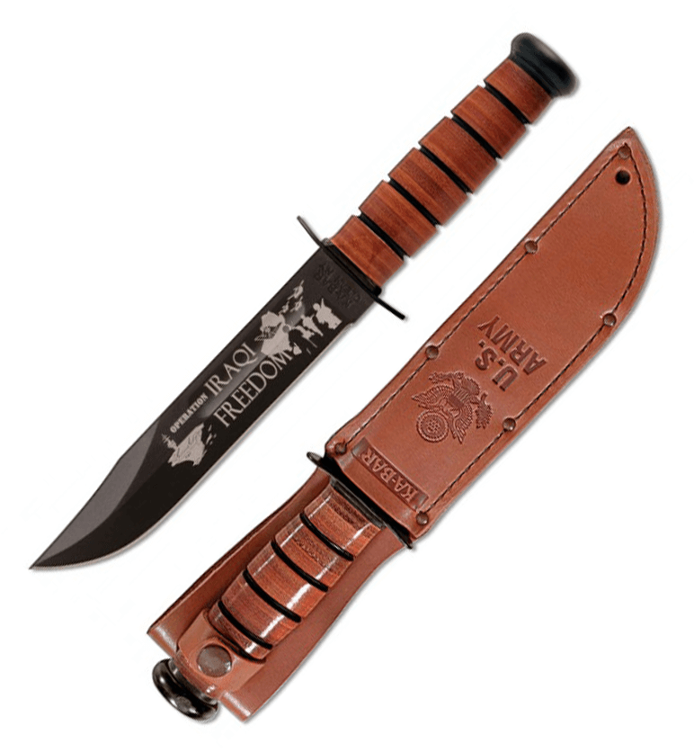 Cuchillo Ka-Bar 9127 conmemorativo de la libertad Iraquí - Ejér...