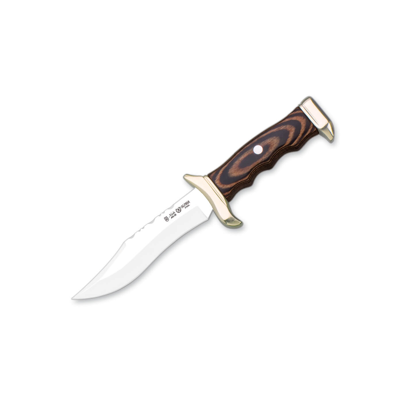 Cuchillo Bowie Nieto Alpino con mango de estamina y hoja de 11 cm