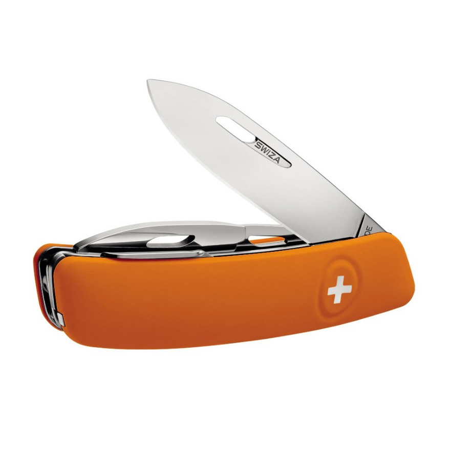 Navaja multiusos Swiza D03 Naranja con 11 funciones