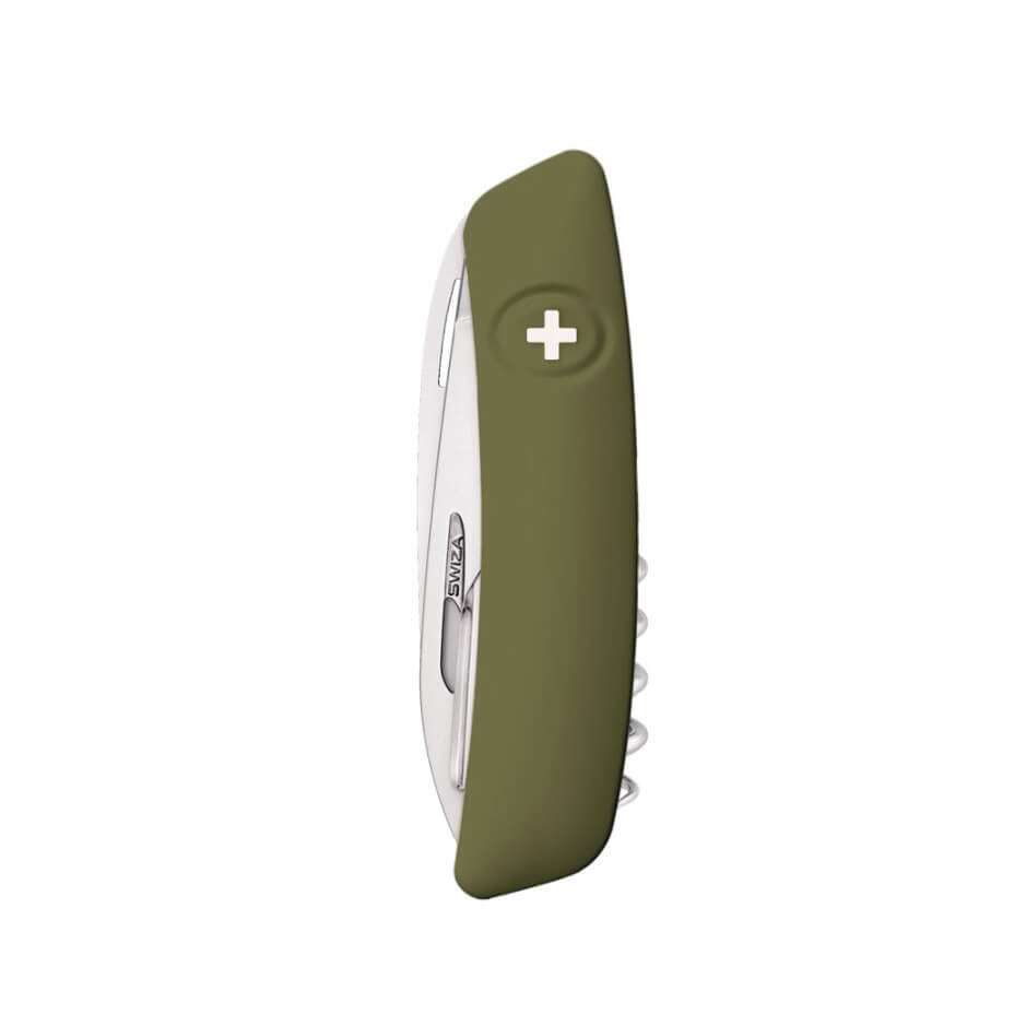 Navaja multiusos Swiza D05 verde oliva con 12 funciones KNI.0050.1050