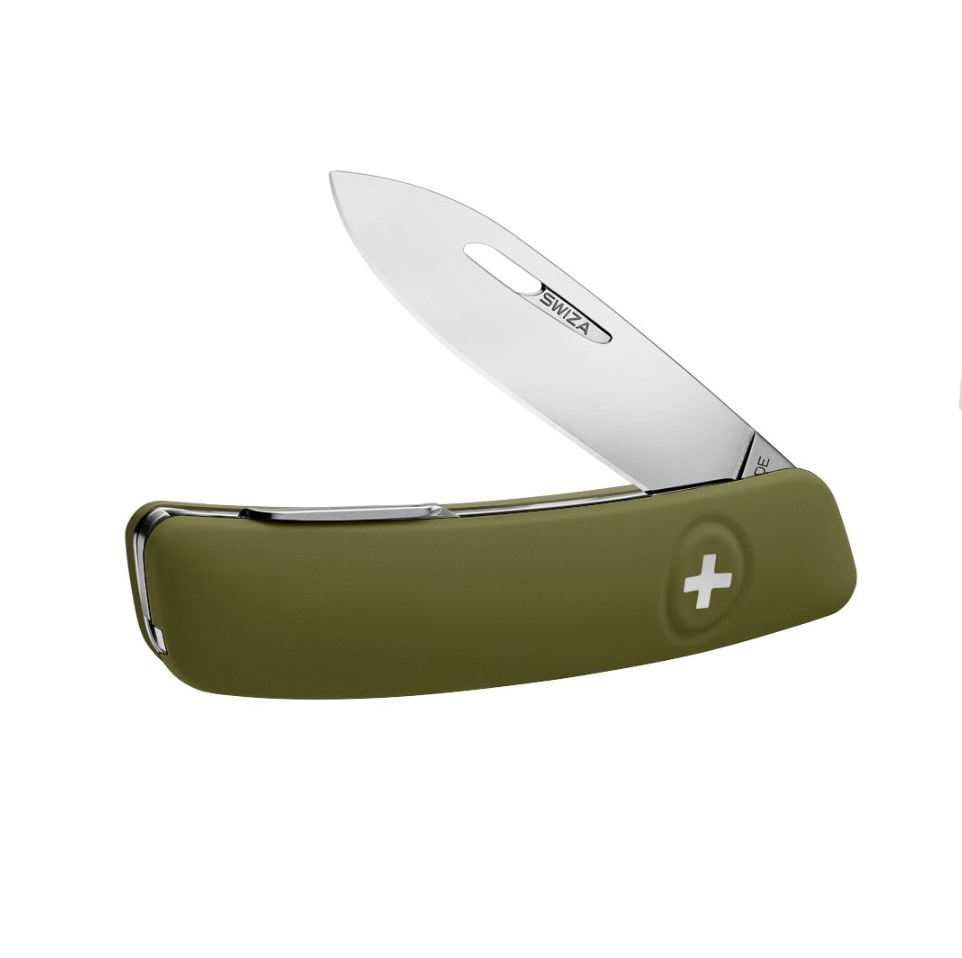 Navaja multiusos Swiza D01 Verde Oliva con 6 funciones KNI.0010.1050