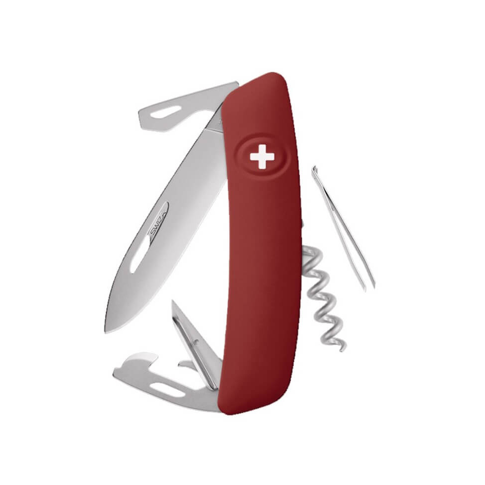 Faca multiuso Swiza D03 Allmatt com cabo colorido Helvetix