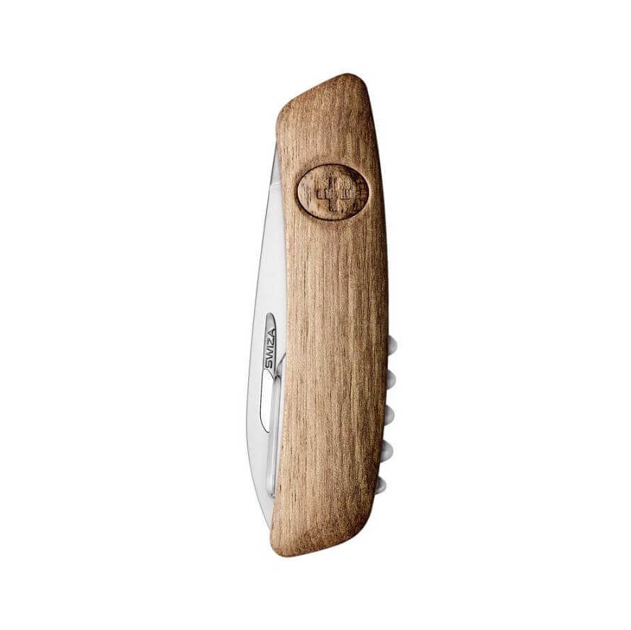 Navaja multiusos Swiza D03 con mango de madera de nogal