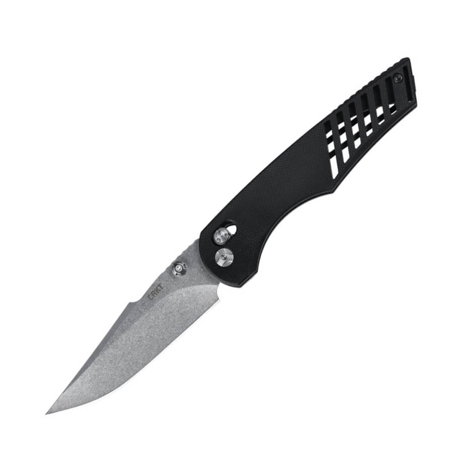 CRKT Definitive Crossbar lock 3820 tactical knife with black G10 ...