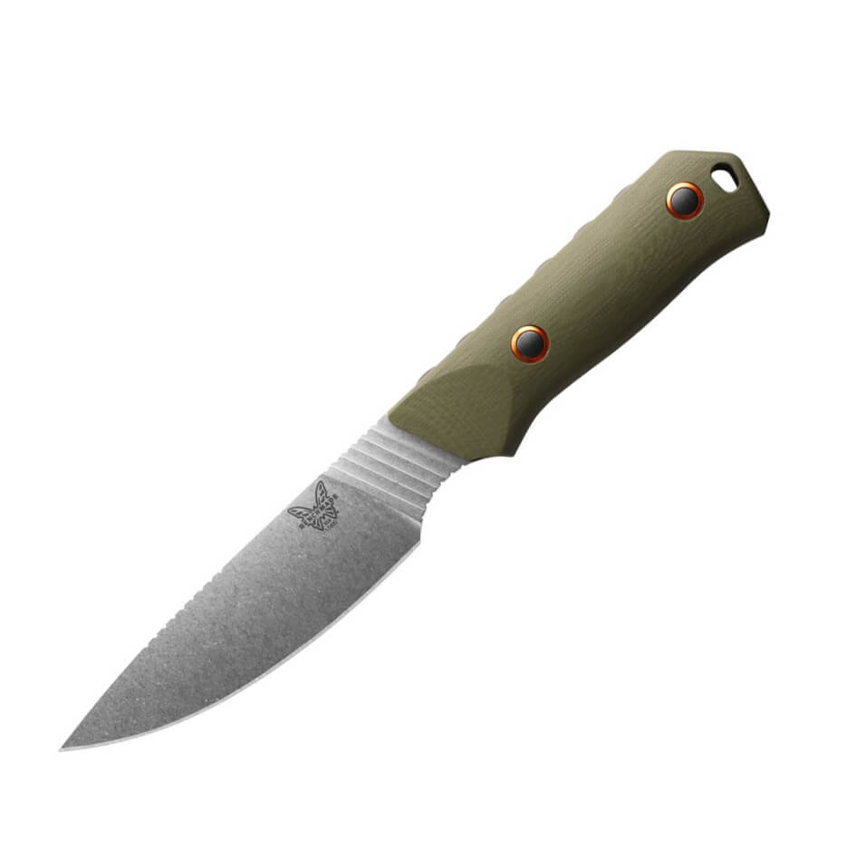 Cuchillo táctico Benchmade Raghorn 15600-1 con mango de G10 verd...