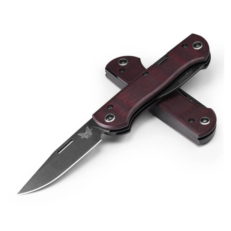 Navaja de bolsillo Benchmade Weekender 317BK-02 con mango de micarta