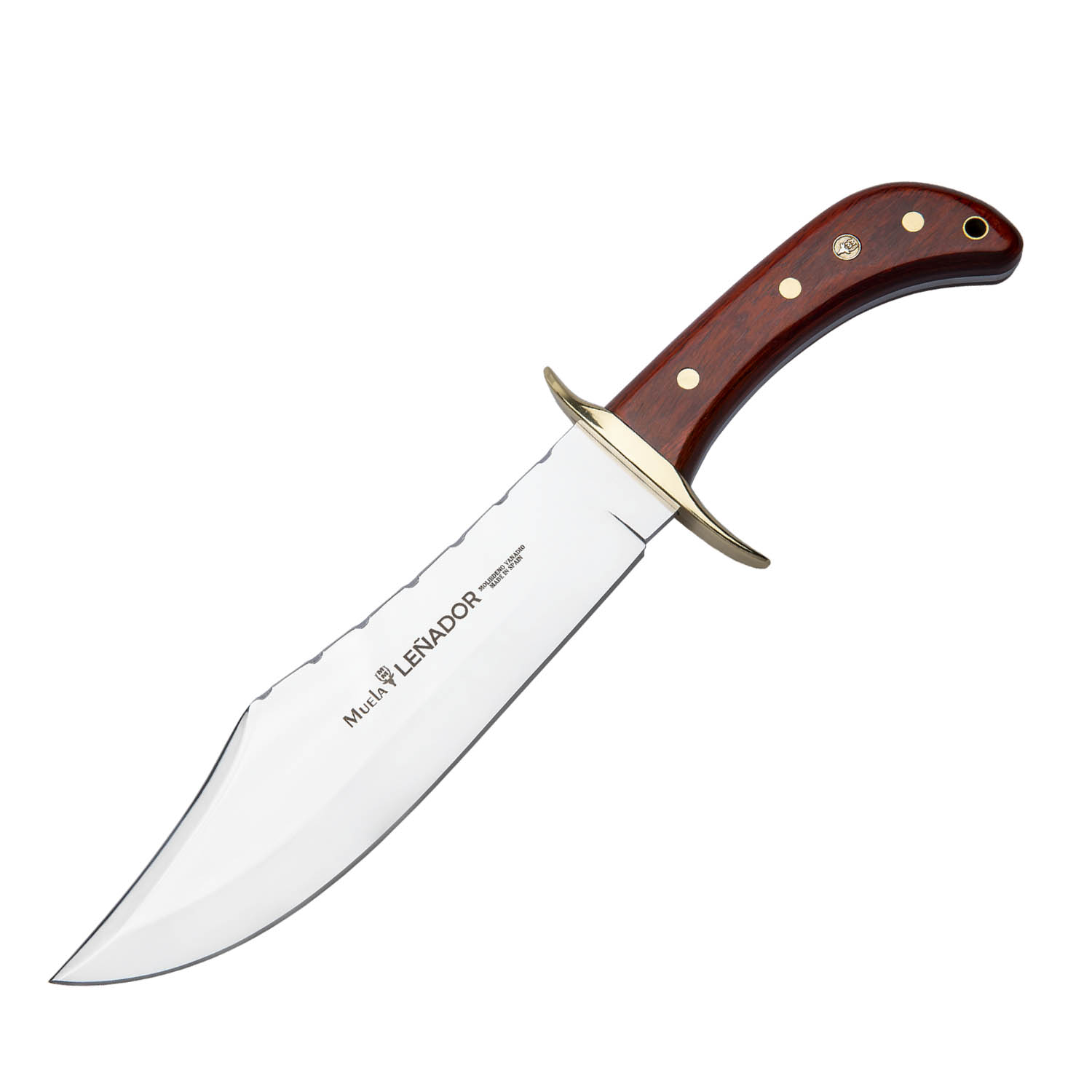 Cuchillo de caza Muela Leñador con hoja de 25 cm y mango de made...