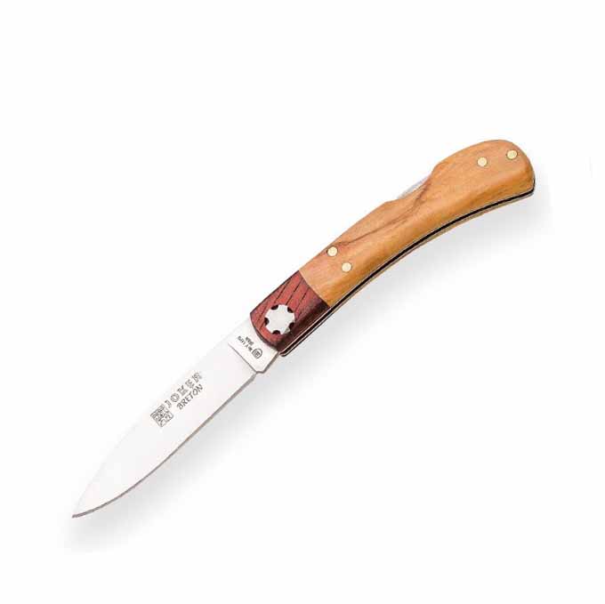 Navaja de bolsillo Joker Bretón con mango de madera de olivo y h...