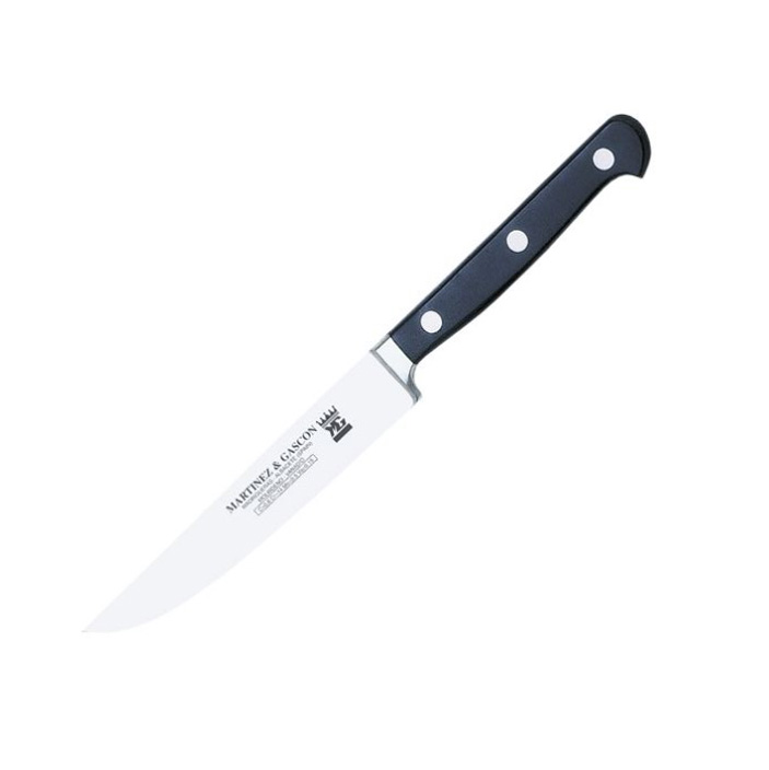 Cuchillo chuletero forjado alemán con mango de POM y hoja de 12....
