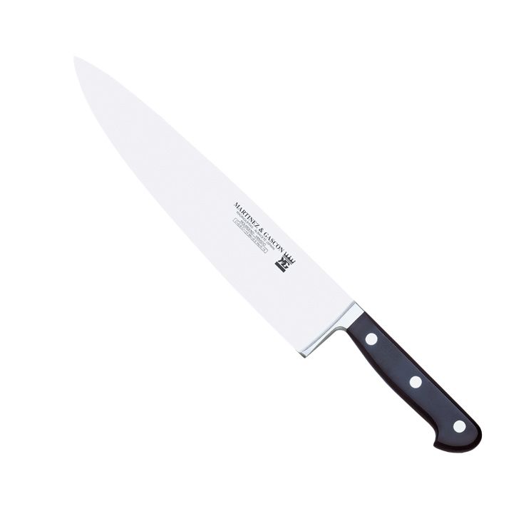 Cuchillo cocinero forjado alemán con mango de POM y hoja de 30 c...