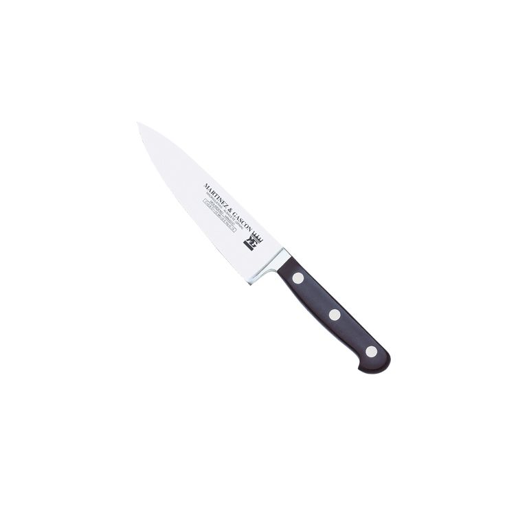 Cuchillo cocinero forjado alemán con mango de POM y hoja de 16 c...