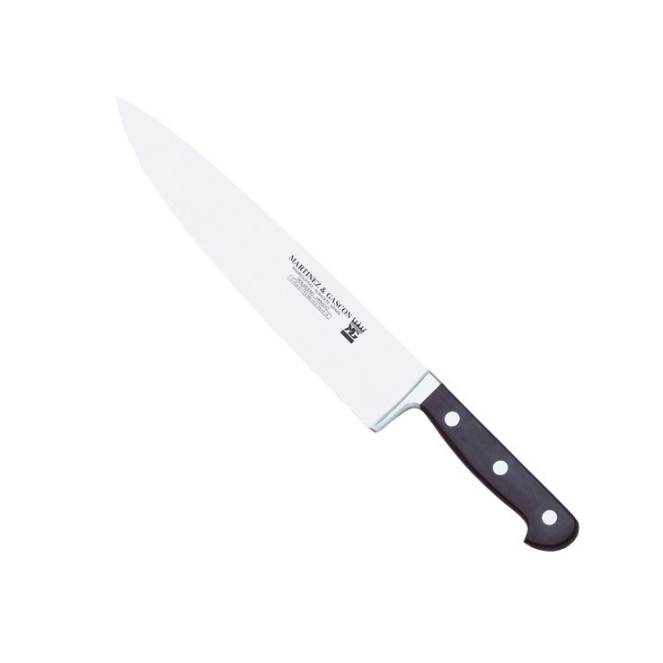 Cuchillo cocinero forjado alemán con mango de POM y hoja de 26 c...