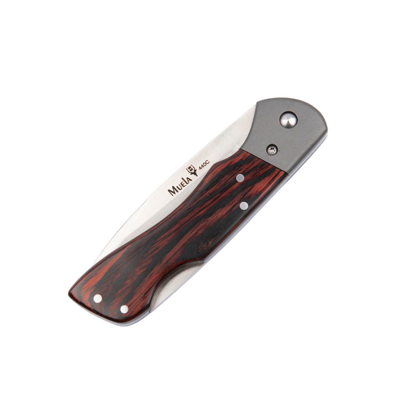 Navaja de bolsillo Muela BX-8GR con mango de madera prensada coral y hoja de 8,5 cm