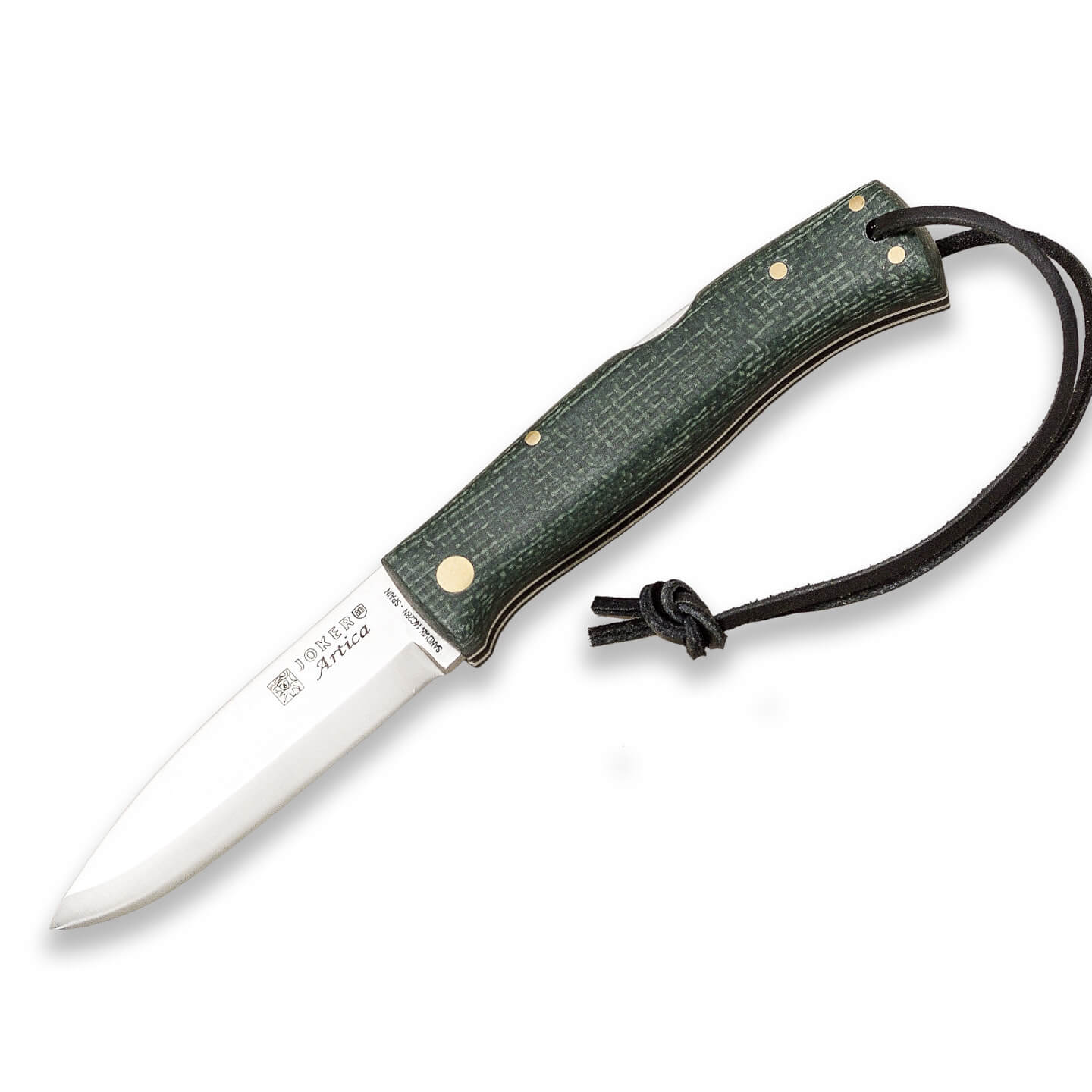 Navaja de bolsillo Joker Ártica con mango de micarta verde y hoj...