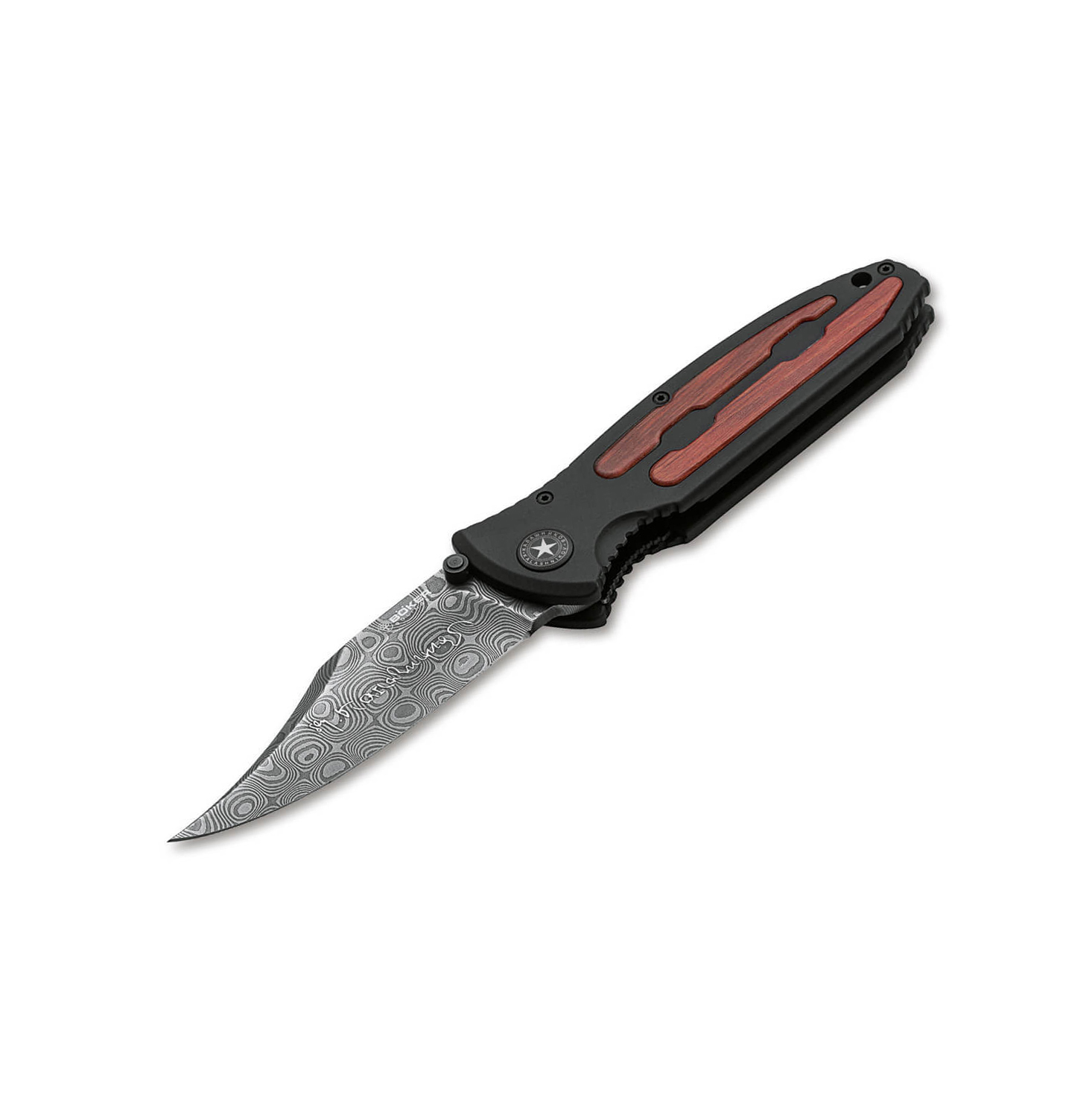 Couteau Kalashnikov Bayonet Damascus avec manche en aluminium