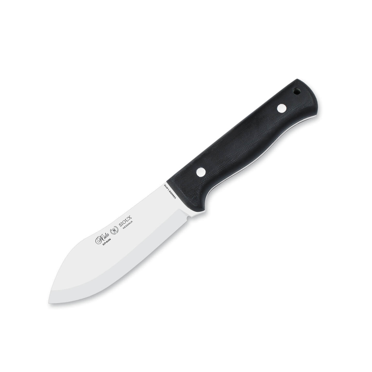 Cuchillo táctico Nieto Sioux Nessmuk con mango de G10 negro y ho...