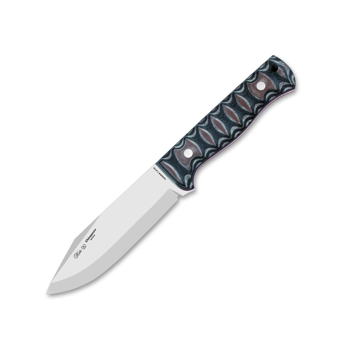 Cuchillo Nieto Chisquero con mango de katex marrón y hoja de Van...