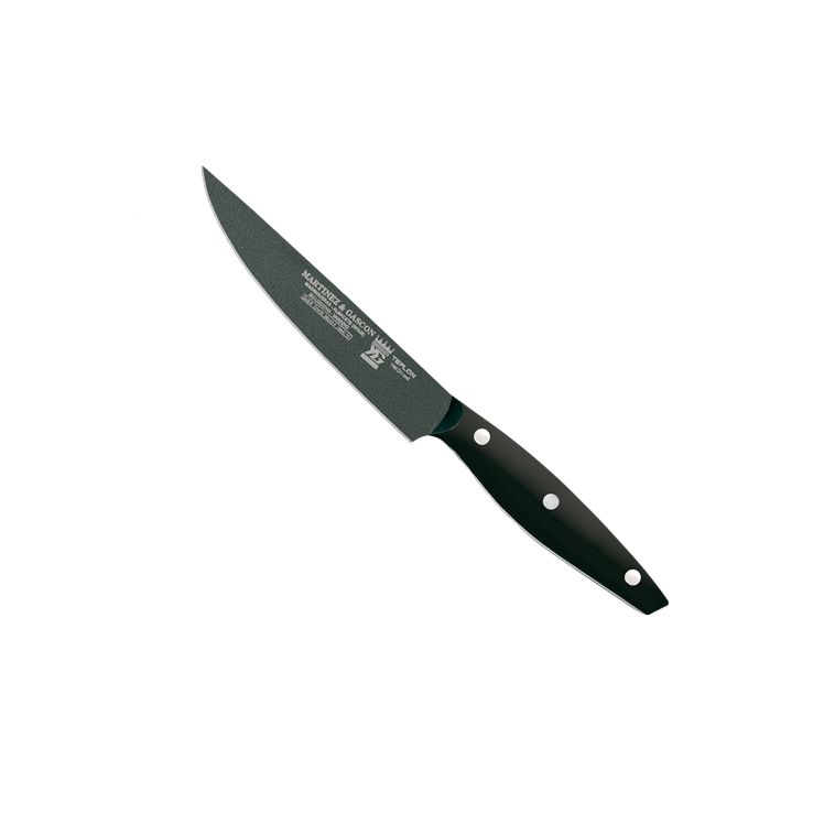 Cuchillo cocinero con hoja teflonada de 12 cm y mango de POM Mart...