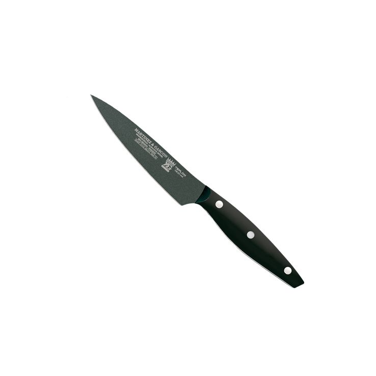 Cuchillo cocinero con hoja teflonada de 11 cm y mango de POM Mart...