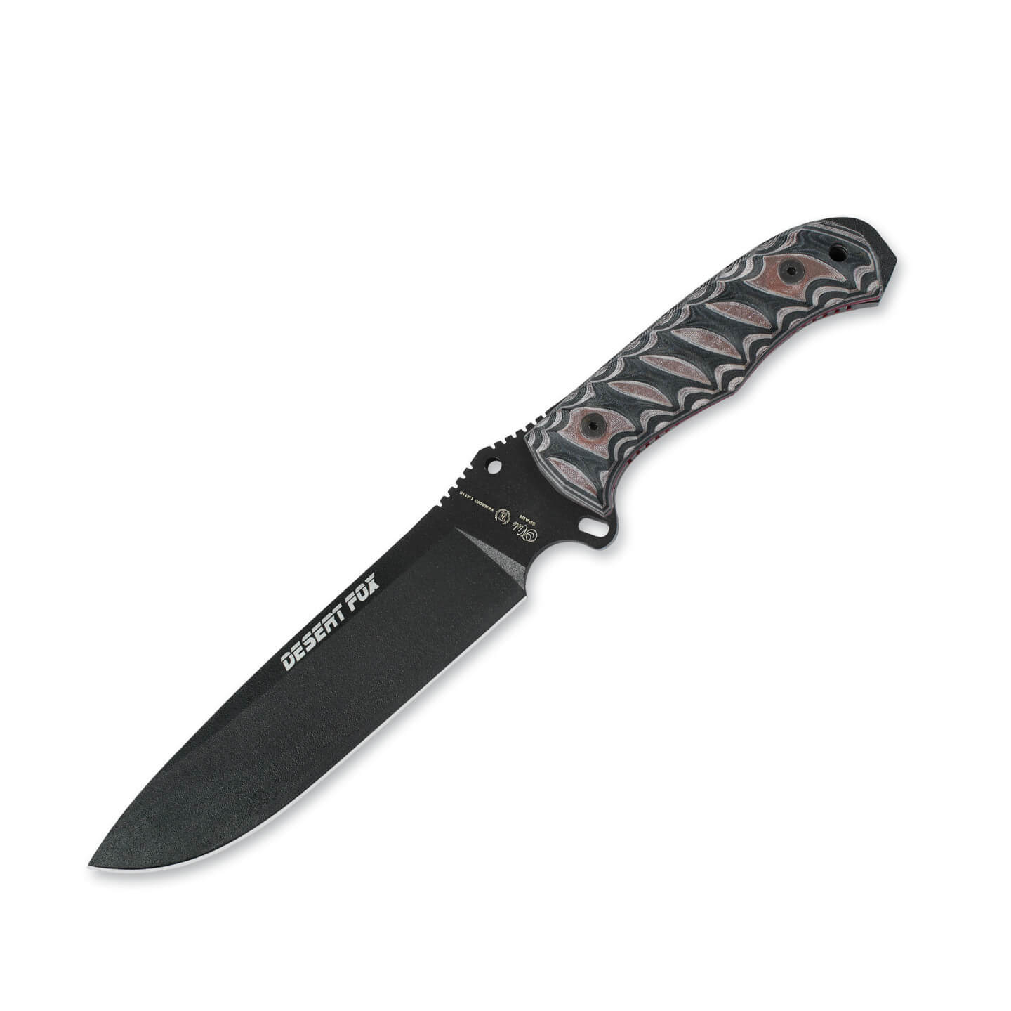 Cuchillo de supervivencia Nieto Desert Fox con mango de katex mar...