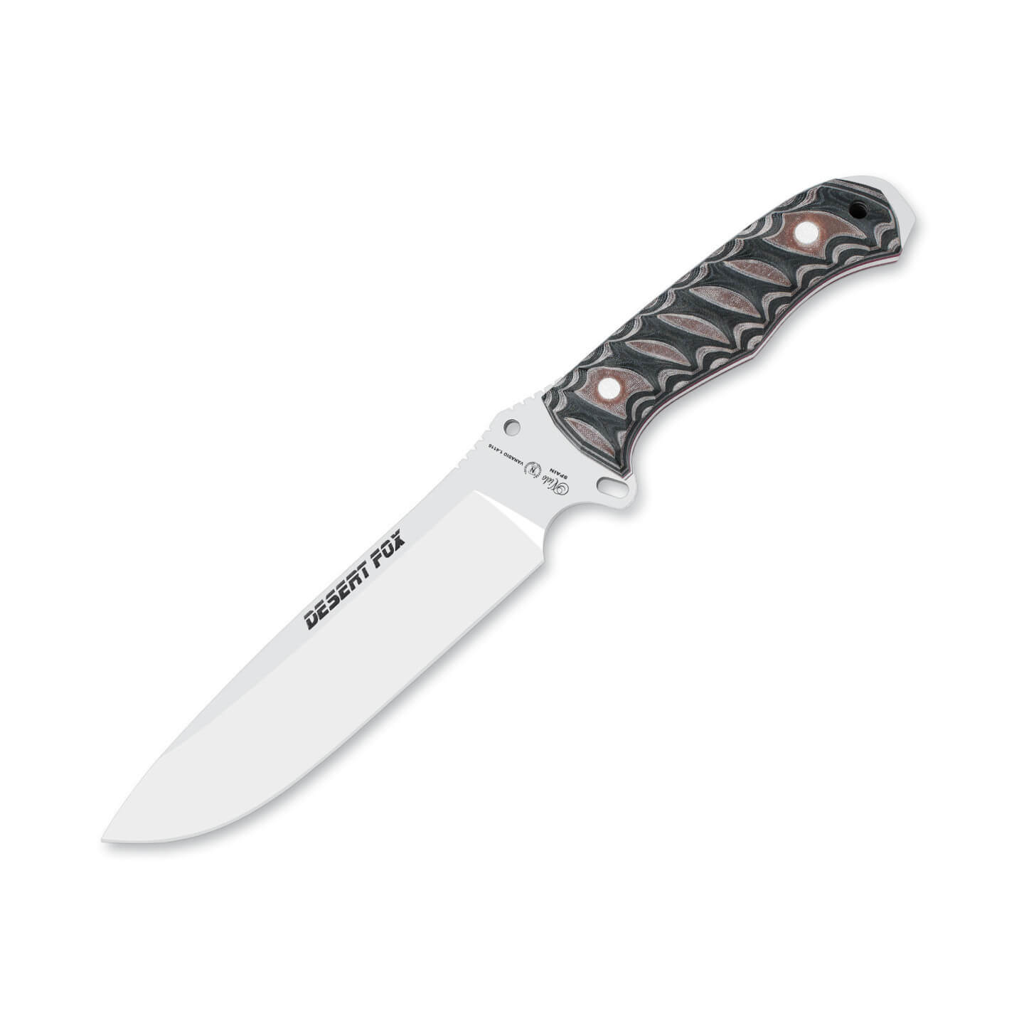 Cuchillo de supervivencia Nieto Desert Fox con mango de katex mar...