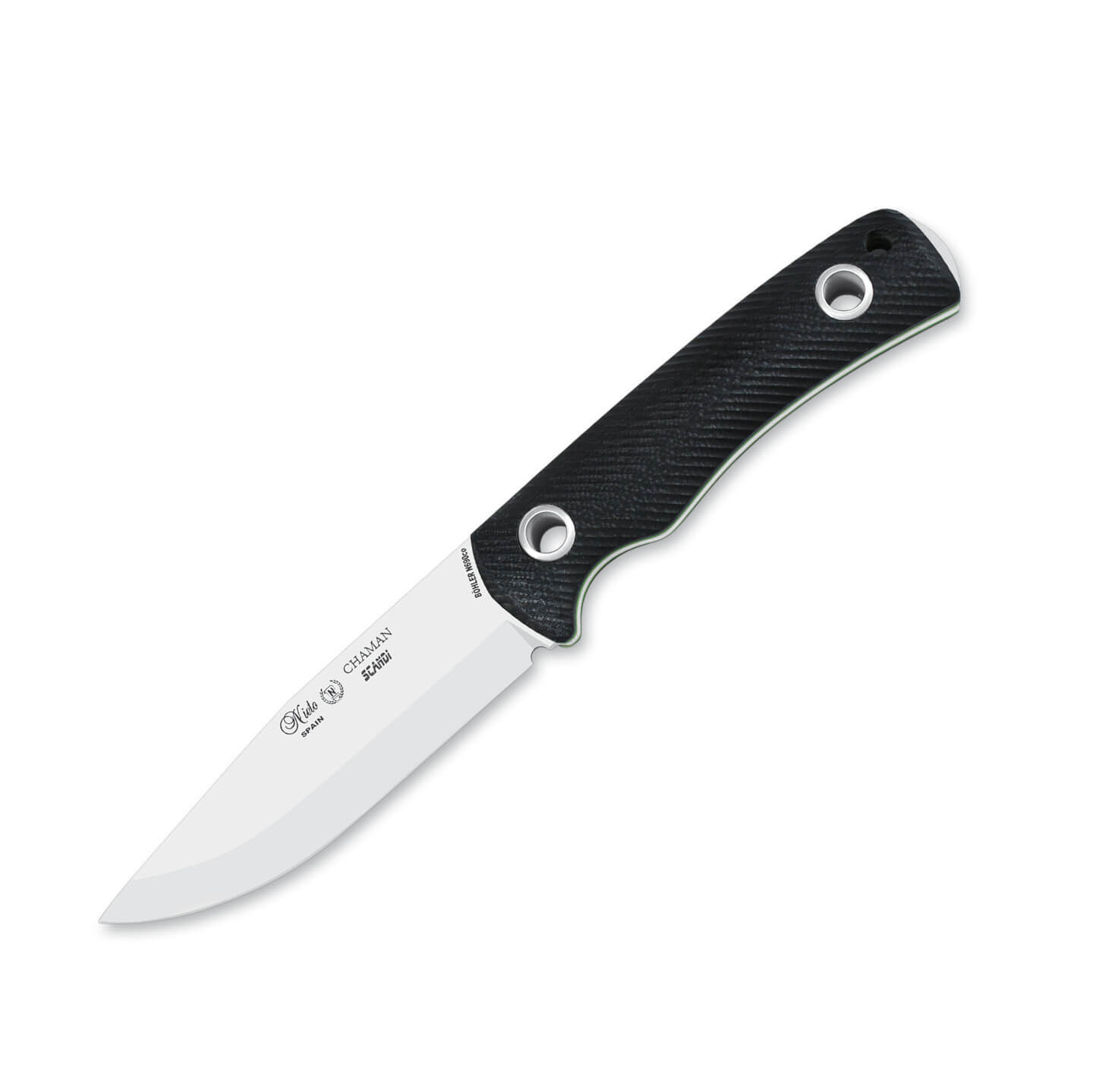 Cuchillo táctico Nieto Chamán Scandi con mango de G10 con hoja ...