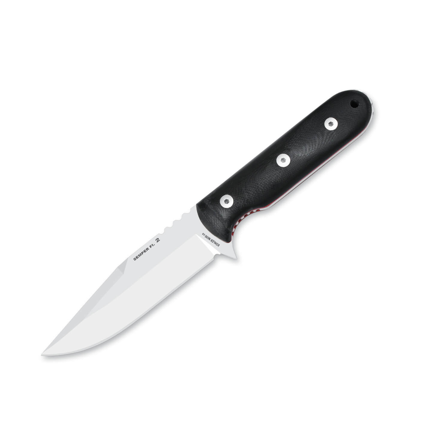 Cuchillo militar Nieto Semper Fi 2 con mango de G10 negro y hoja ...