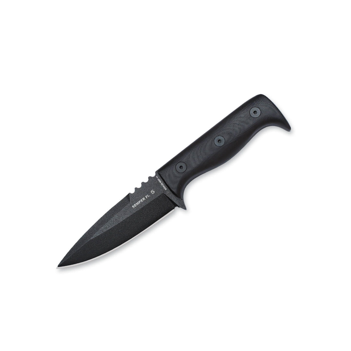 Cuchillo militar Nieto Semper Fi 5 con mango de G10 negro y hoja ...