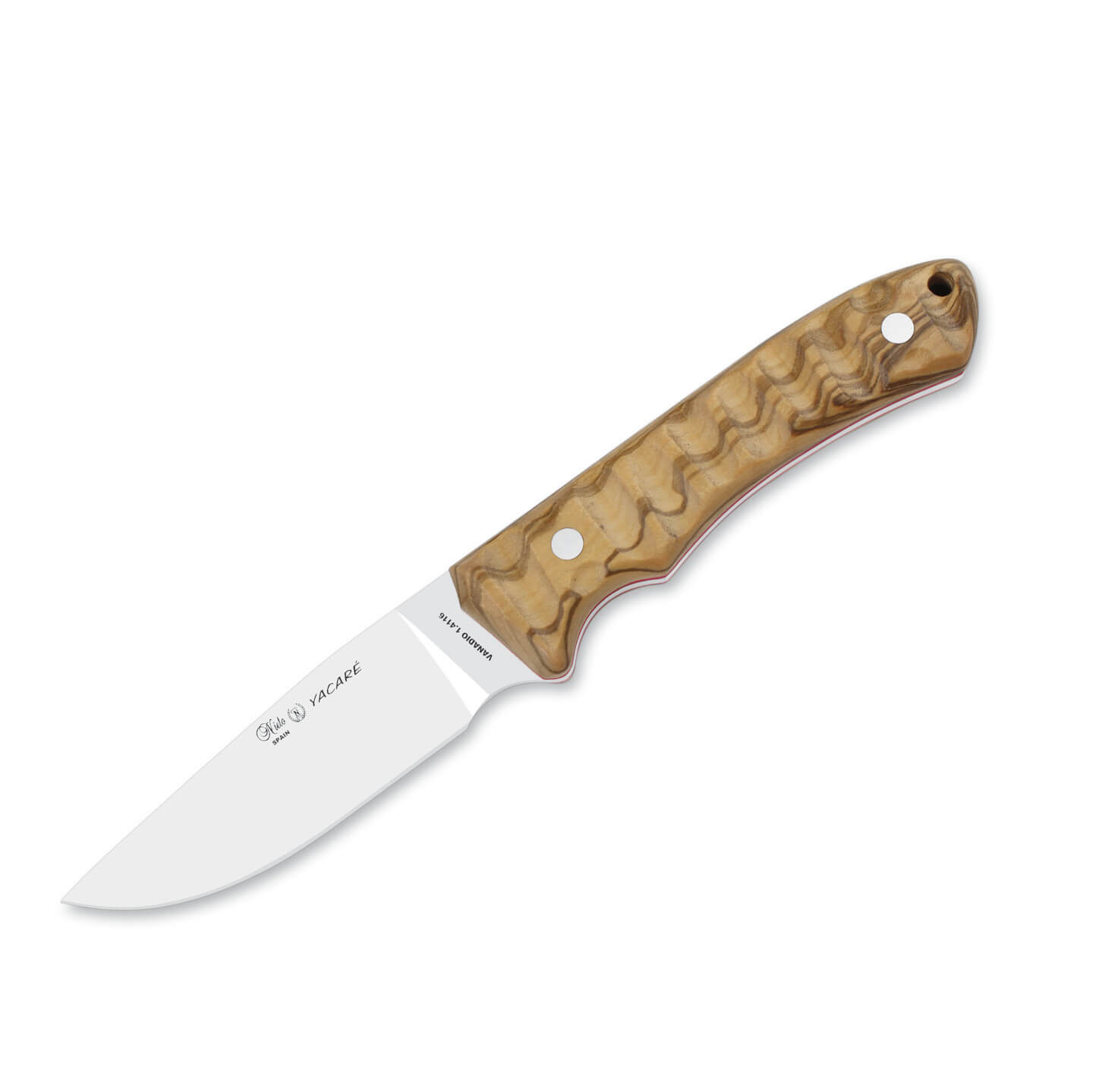 Cuchillo de caza Nieto Yacare con hoja de 10 cm y mango de madera...