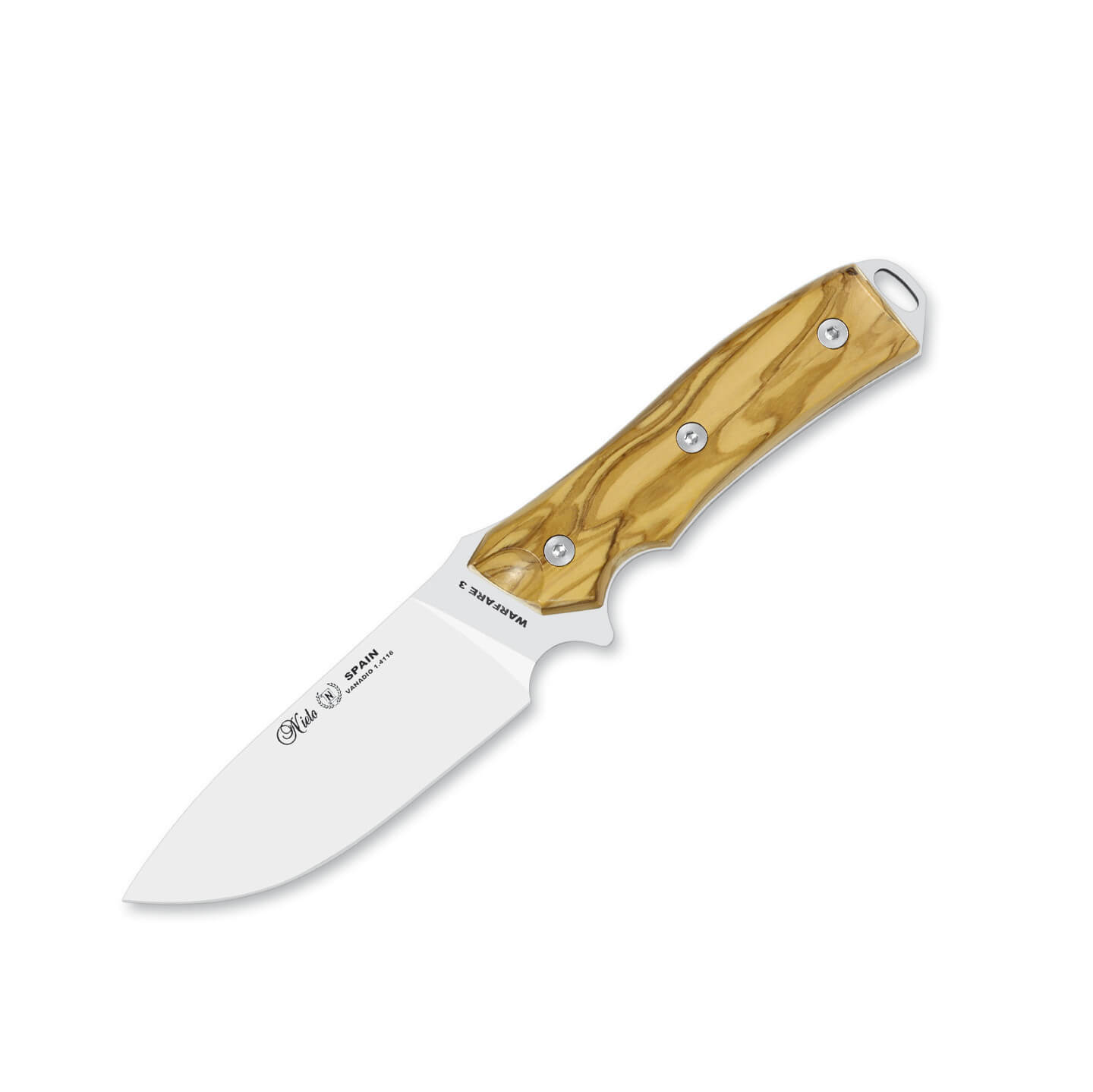 Cuchillo táctico Nieto Warfare 3 con mango de madera de olivo y ...