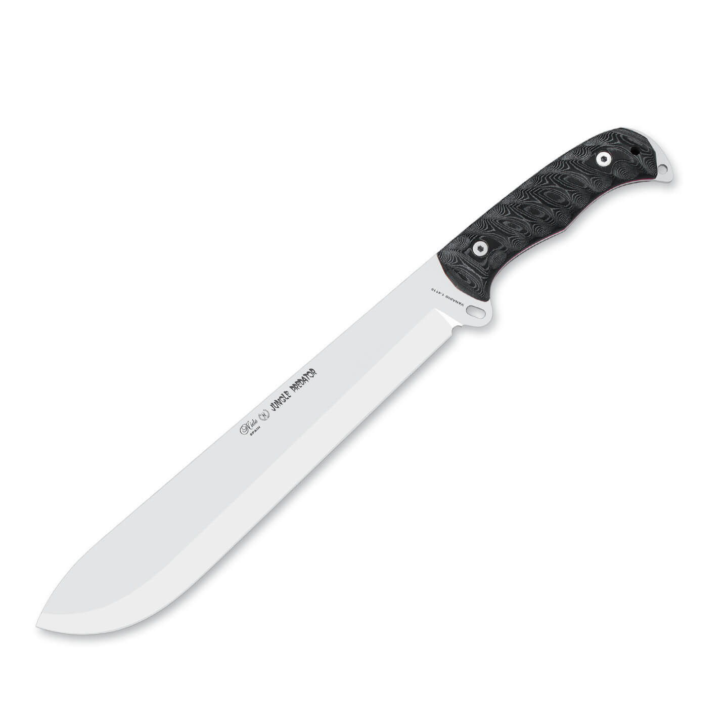 Machete Nieto Jungle Predator con mango de micarta negra y hoja d...
