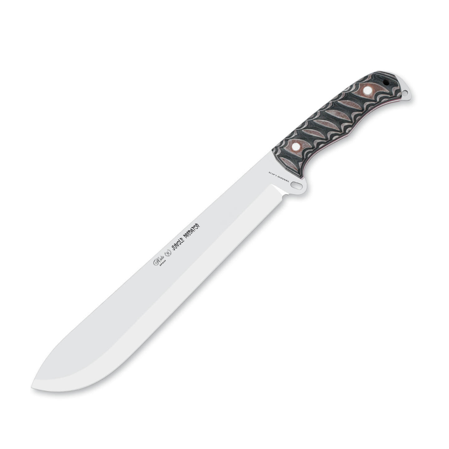Machete Nieto Jungle Predator con mango de katex marrón y hoja d...