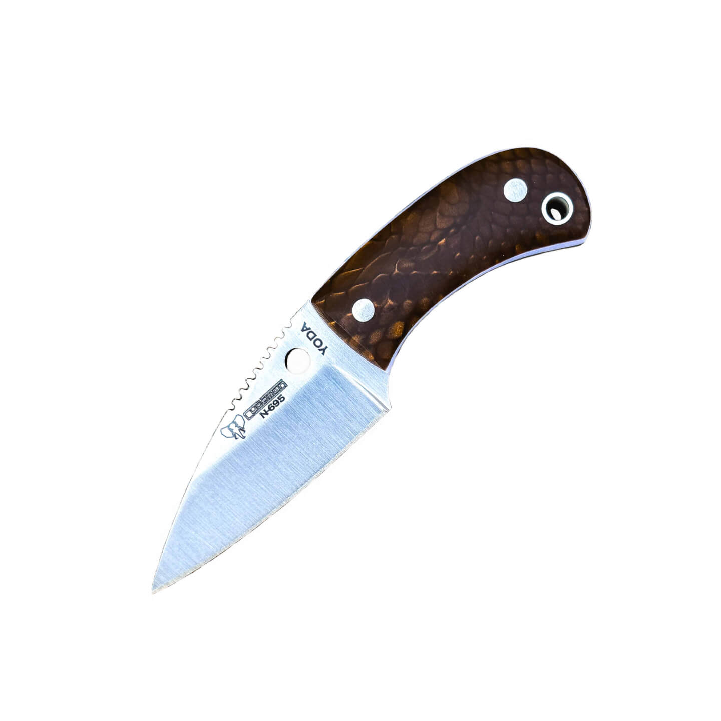 Cuchillo Yoda Marrón de Cudeman con funda Kydex