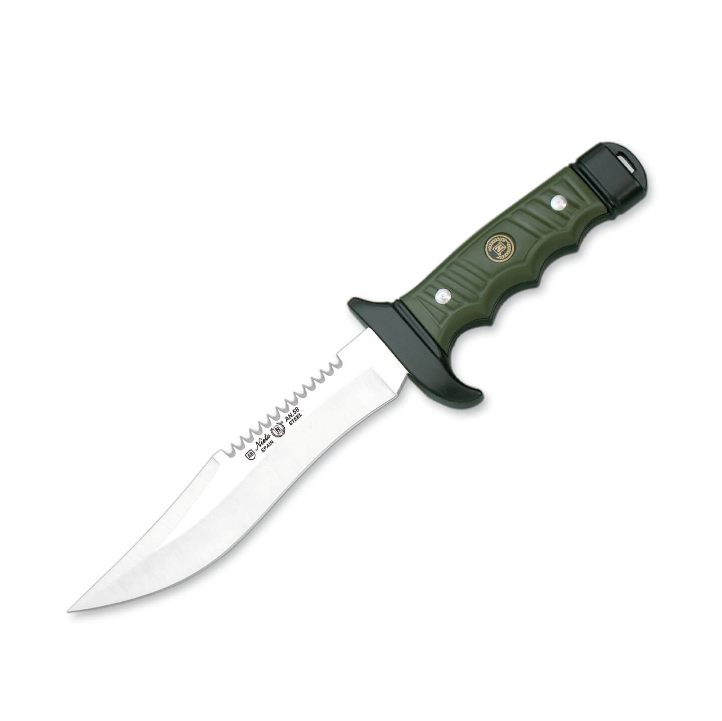 Cuchillo de caza Nieto Montaña con mango de zamak de pintura epo...