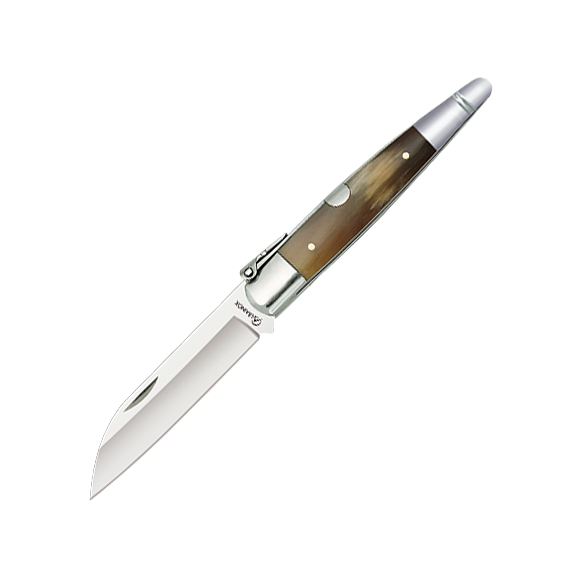 Navaja machete Nº 0 con mango de asta de toro y hoja de 8 cm